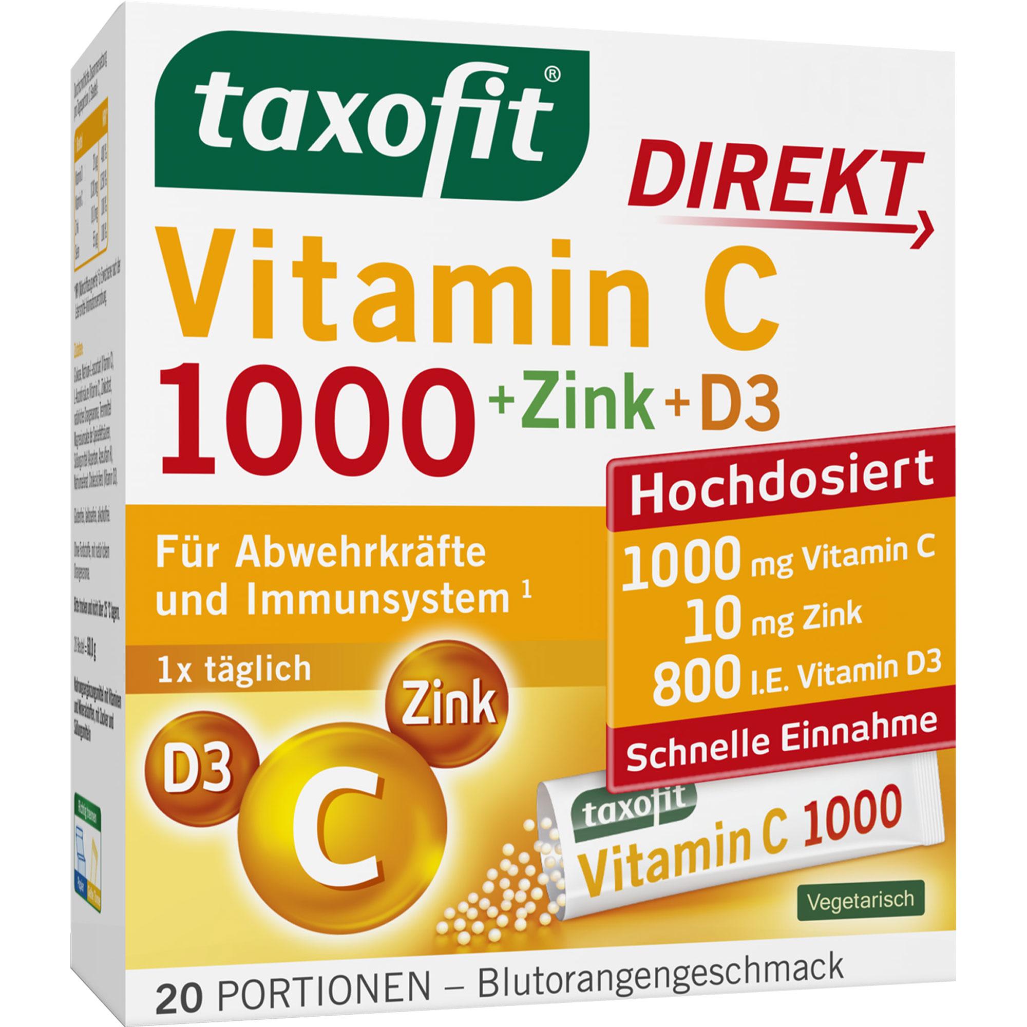 Taxofit Vitamin C 1000 Direktgranulat + Zink + D3 null