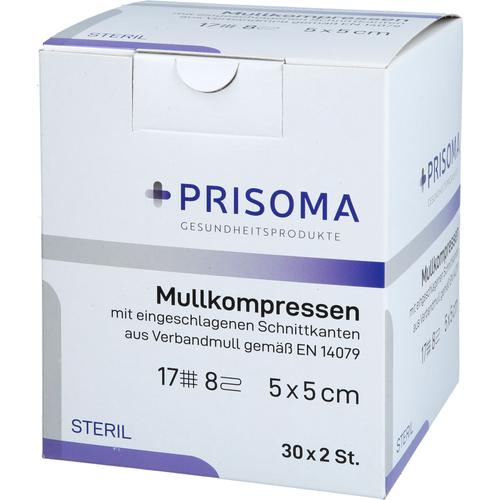 Mullkompresse Prisoma Steril 5x5 cm 8-Fach 30x2 St Acti Medi bei onfy.de kaufen 18752048