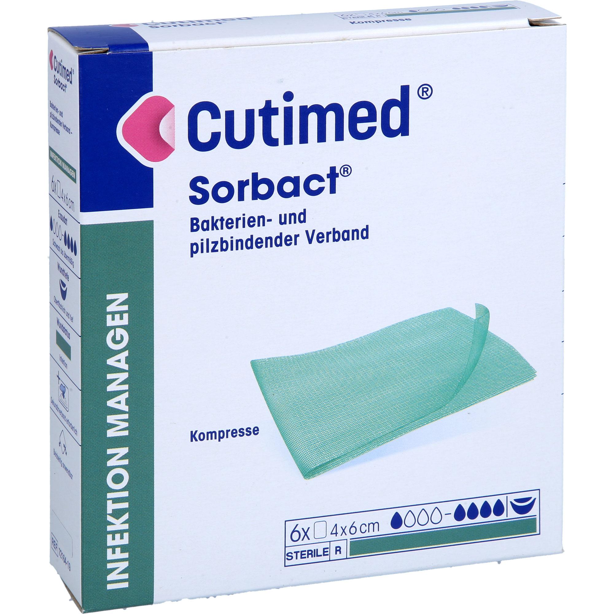 Cutimed Sorbact Kompressen 4x6 cm 6 St Acti Medi bei onfy.de kaufen 19347143