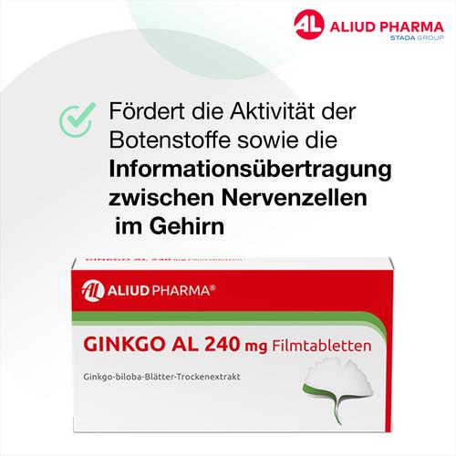 Ginkgo Al 240 mg Filmtabletten 30 St ALIUD Pharma bei onfy.de kaufen 11287677