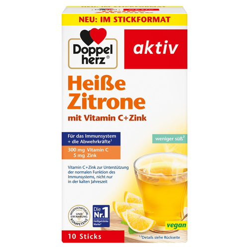 Doppelherz Heiße Zitrone Vitamin C + Zink 10 St Queisser Pharma bei onfy.de kaufen 07091098
