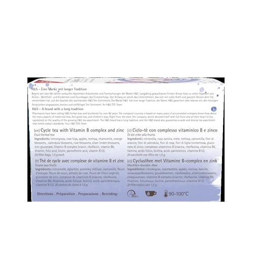 H&S Zyklus - Tee mit Zink und Vitaminen 20x1.5 g H&S Tee - Gesellschaft bei onfy.de kaufen 17442624