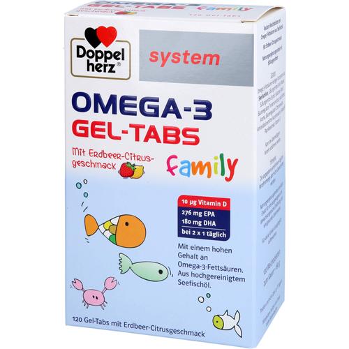 Doppelherz Omega-3 Gel-Tabs Family Erb.-Ci. System 120 St Queisser Pharma bei onfy.de kaufen 19155834