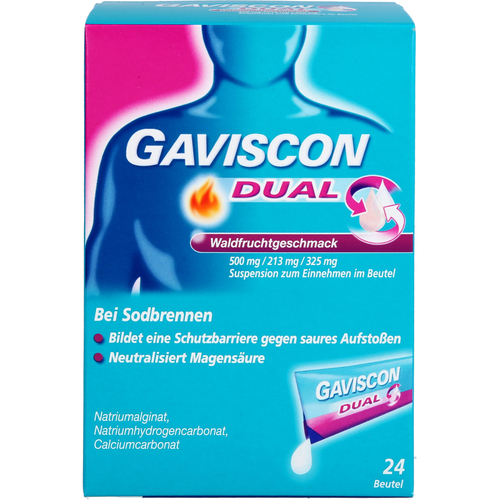 Gaviscon Dual Waldfrucht 500 mg/213 mg/325 mg 24x10 ml Reckitt Benckiser Deutschland bei onfy.de kaufen 20033094