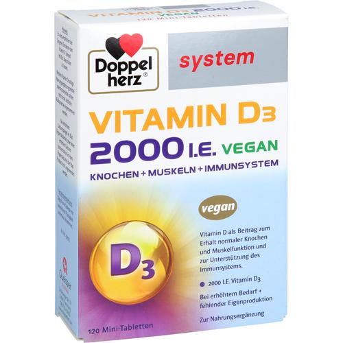 Doppelherz Vitamin D3 2000 I.e Vegan System 120 St Queisser Pharma bei onfy.de kaufen 19903383