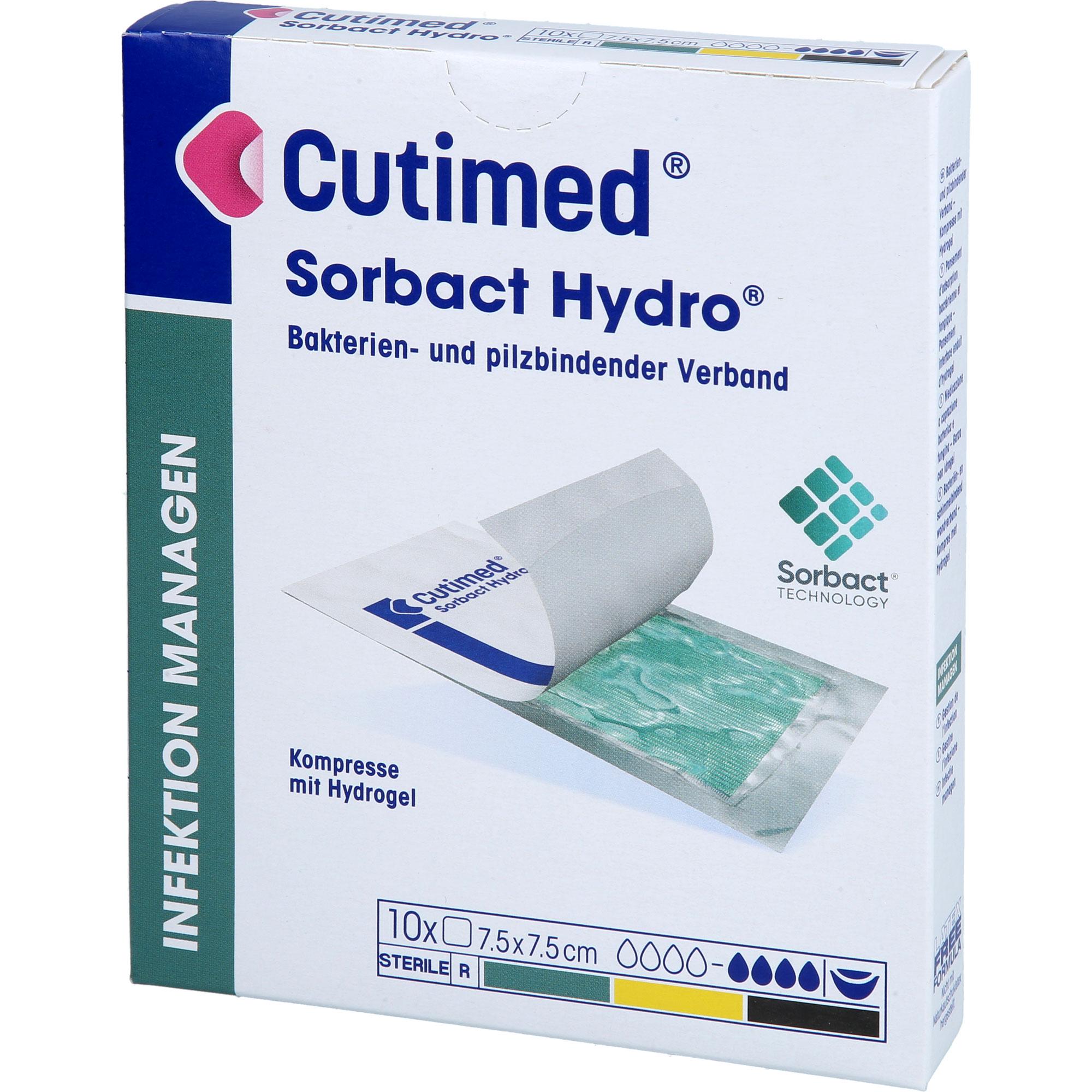 Cutimed Sorbact Gel Kompressen 7.5x7.5 cm 10 St BWB Medical bei onfy.de kaufen 19899983