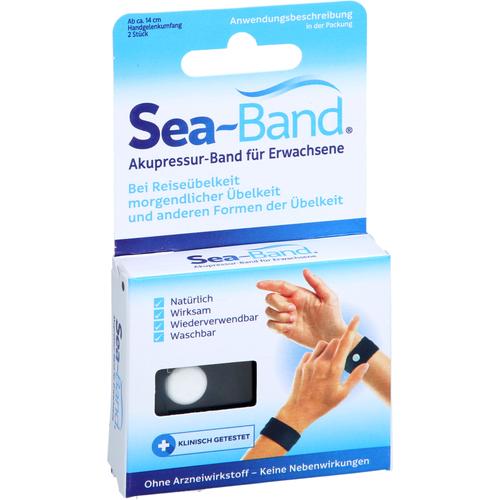 Sea-Band Akupressur-Band F. Erwachsene Black 2 St EB Vertriebs bei onfy.de kaufen 19800720