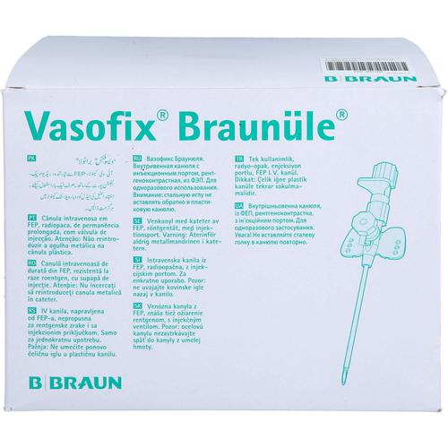 Vasofix Braunüle 22 G 25 Mm Blau 50 St B2B Medical bei onfy.de kaufen 18198310