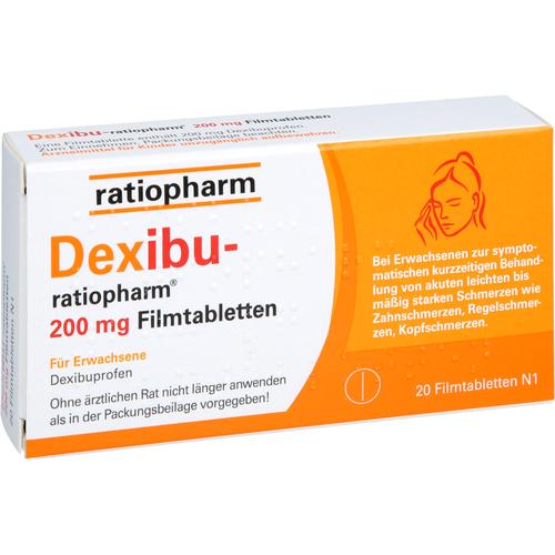 Dexibu-Ratiopharm 200 mg Filmtabletten 20 St ratiopharm bei onfy.de kaufen 19185114