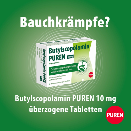 Butylscopolamin Puren 10 mg Überzogene Tabletten 50 St PUREN Pharma bei onfy.de kaufen 17606563