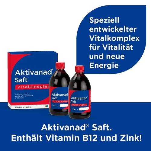 Aktivanad Saft bei Erschöpfung durch Vitamin-B-Mangel 2x500 ml MEDICE Arzneimittel Pütter bei onfy.de kaufen 11278336