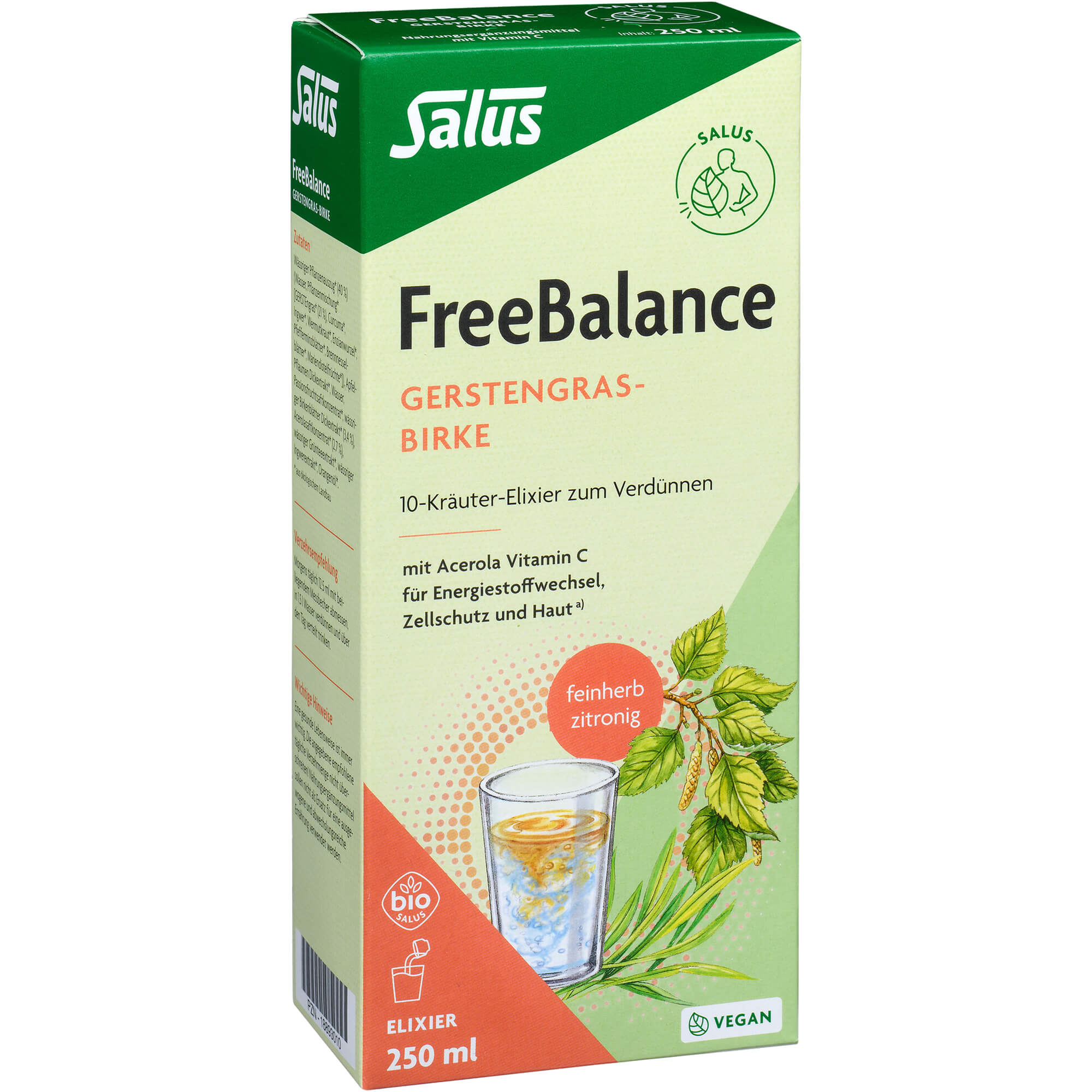 Freebalance Gerstengras-Birke Elixier Bio 250 ml SALUS Pharma bei onfy.de kaufen 18893010