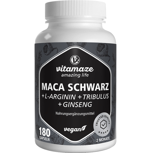 Maca Schwarz + Tribulus + Ginseng Komplex 180 St Vitamaze bei onfy.de kaufen 20170879
