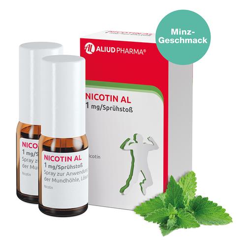 Nicotin Al 1mg/Sprühstoß Spray Z.an.i.d.mundhö Lsg 2 St ALIUD Pharma bei onfy.de kaufen 16086334