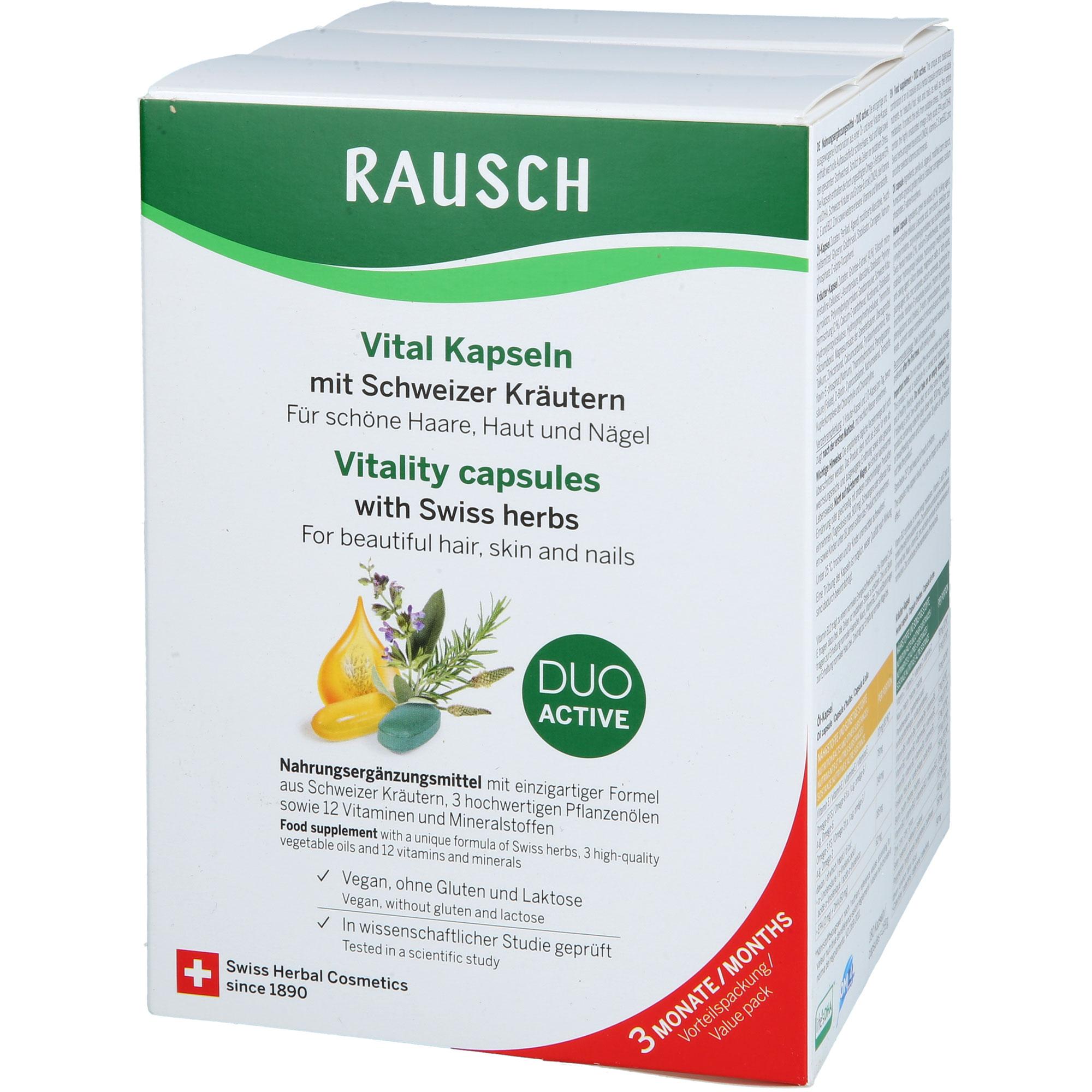Rausch Vital Kapseln mit Schweizer Kräuter 3M 3x30x2 St RAUSCH (Deutschland) bei onfy.de kaufen 19508126