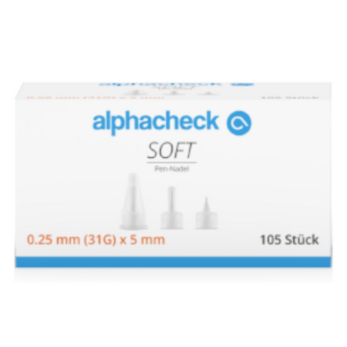 Alphacheck Soft Pen-Nadeln 0.25 Mm (31G) X 5 Mm 105 St Berger Med bei onfy.de kaufen 16392338