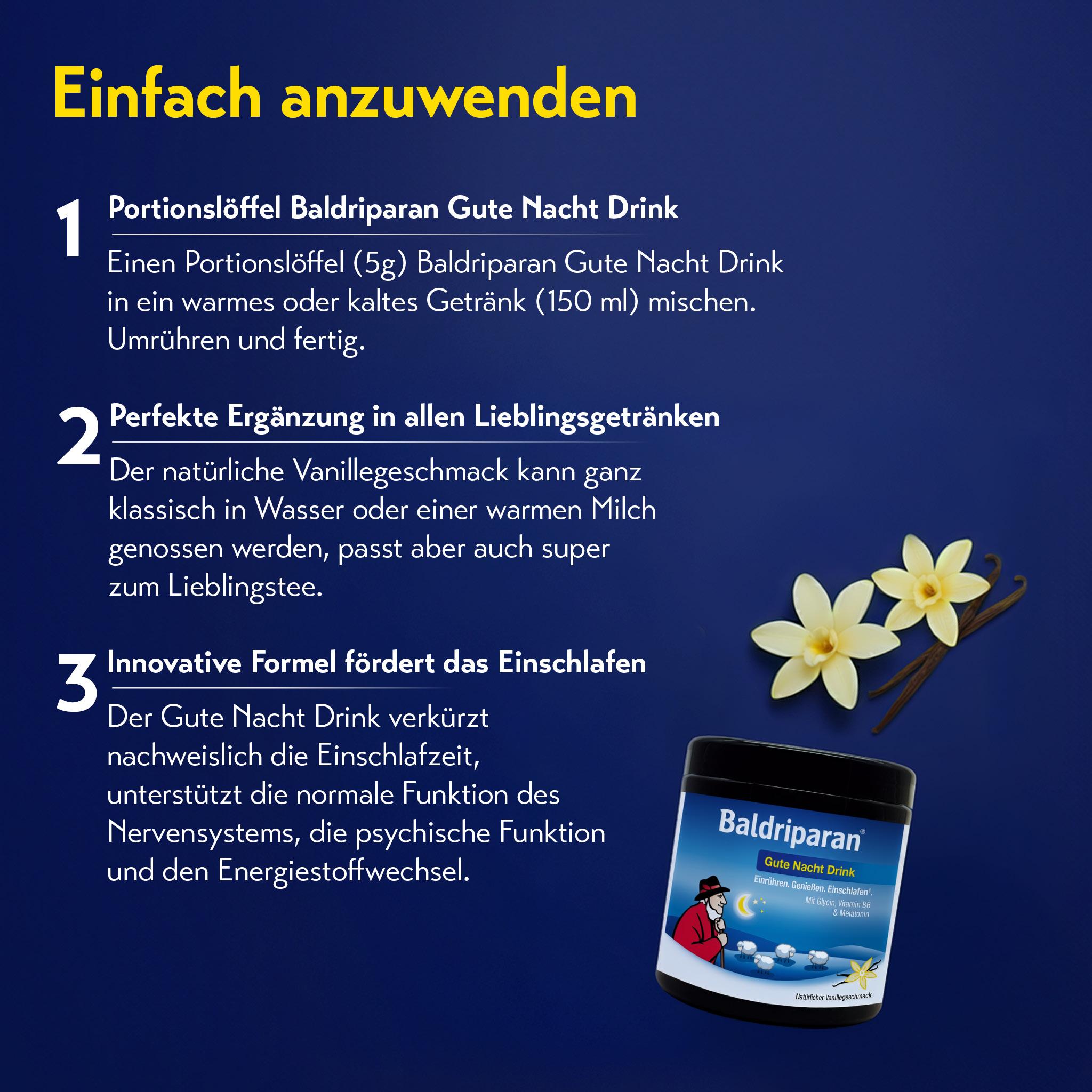 Baldriparan Gute Nacht Drink 300 g PharmaSGP bei onfy.de kaufen 20038364