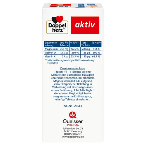 Doppelherz Magnesium 500 + D3 + K2 Depot 60 St Queisser Pharma bei onfy.de kaufen 17620209