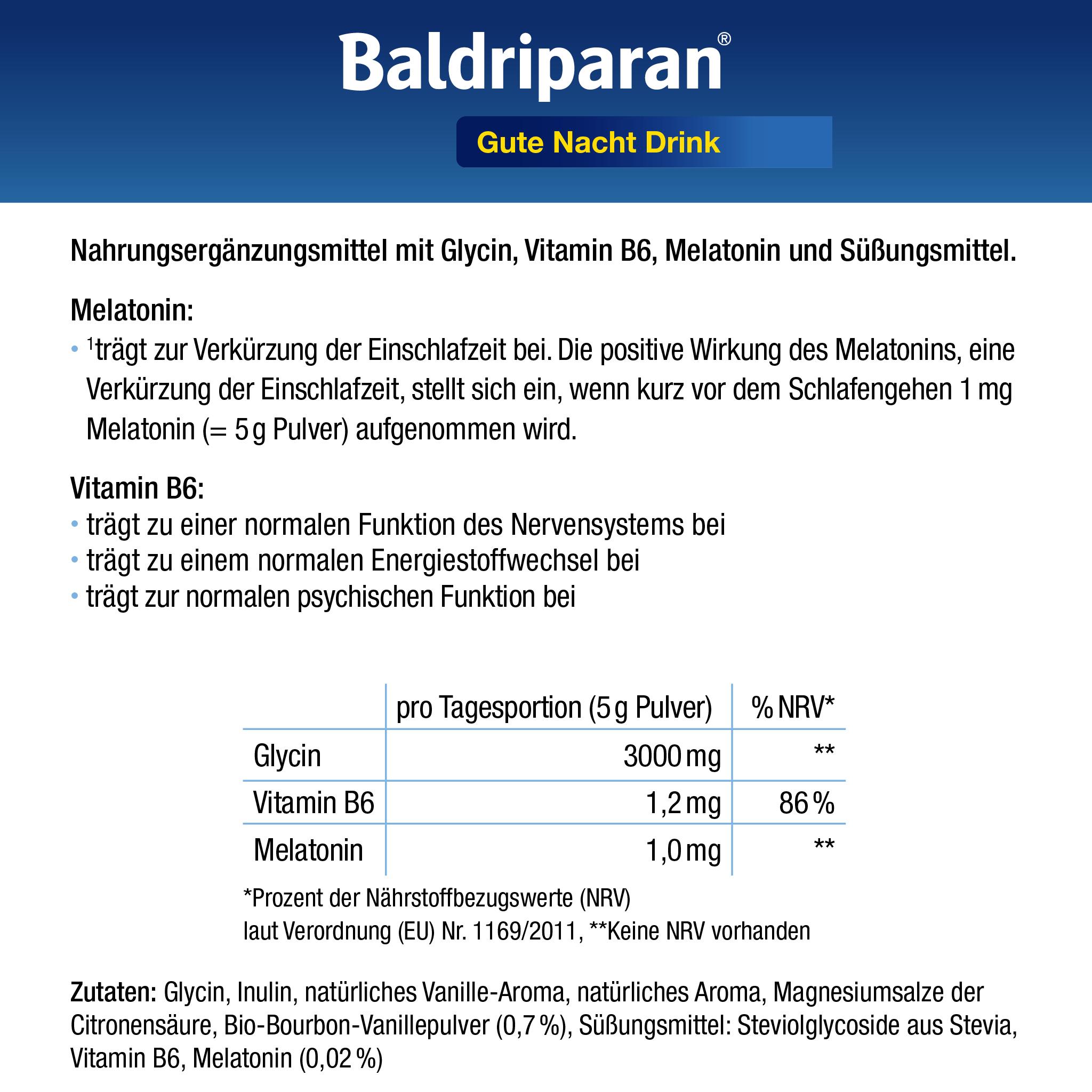 Baldriparan Gute Nacht Drink 300 g PharmaSGP bei onfy.de kaufen 20038364