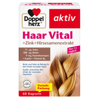 Doppelherz Haar Vital + Zink + Hirseextrakt - 60 Kapseln