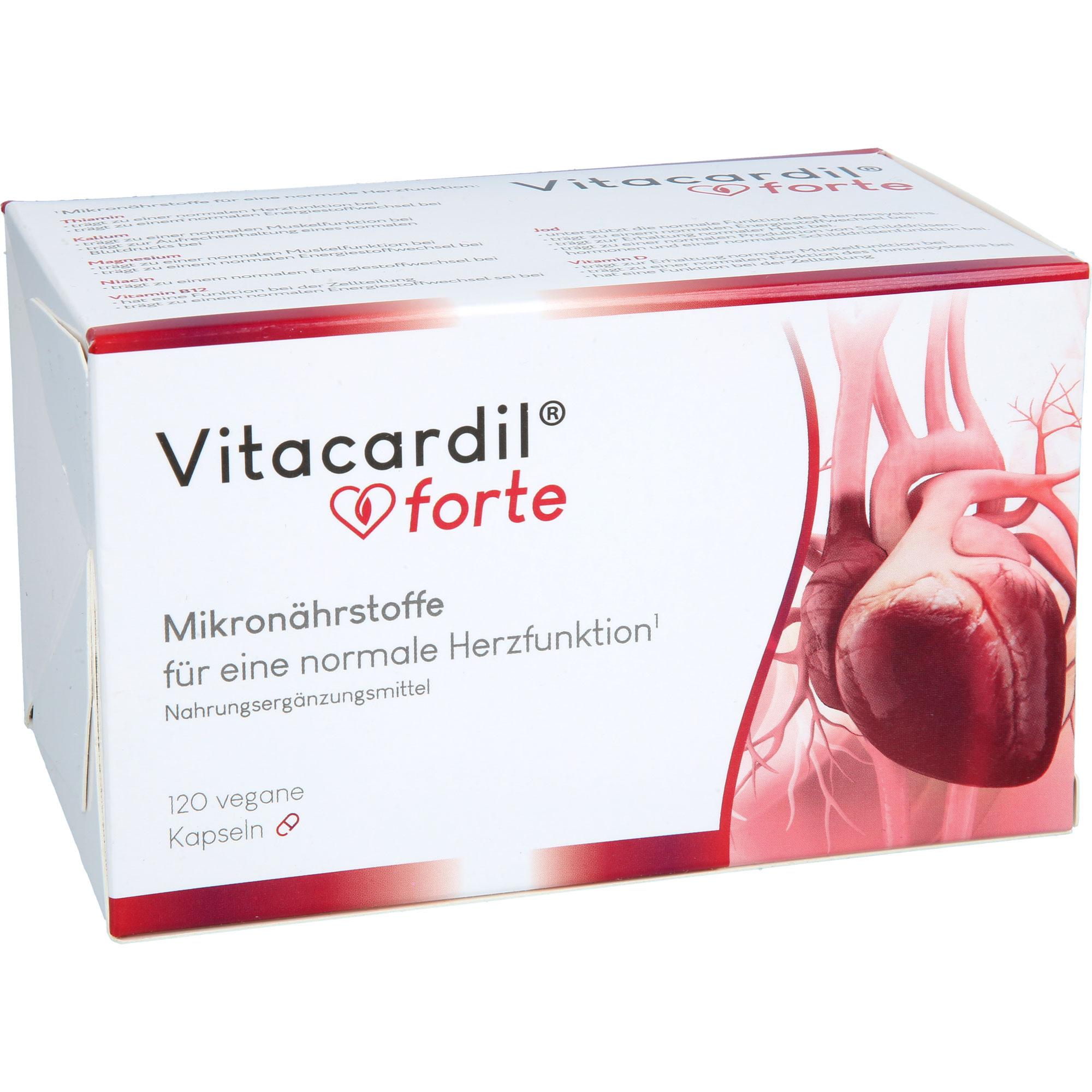 Vitacardil Forte mit Thiamin für die Herzfunktion 120 St Vitabay CV bei onfy.de kaufen 19361692