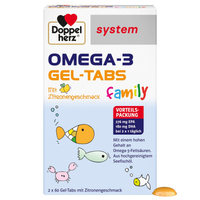 Doppelherz Omega-3 Gel-Tabs Family System null
