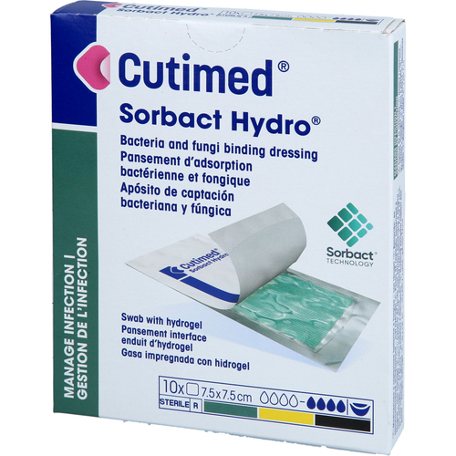 Cutimed Sorbact Hydro Gel Kompressen 7.5x7.5 cm 10 St adequapharm bei onfy.de kaufen 20135883