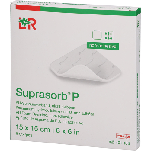 Suprasorb P Pu-Schaumv.nichtklebend 15x15 cm 5 St Lohmann & Rauscher bei onfy.de kaufen 18001069