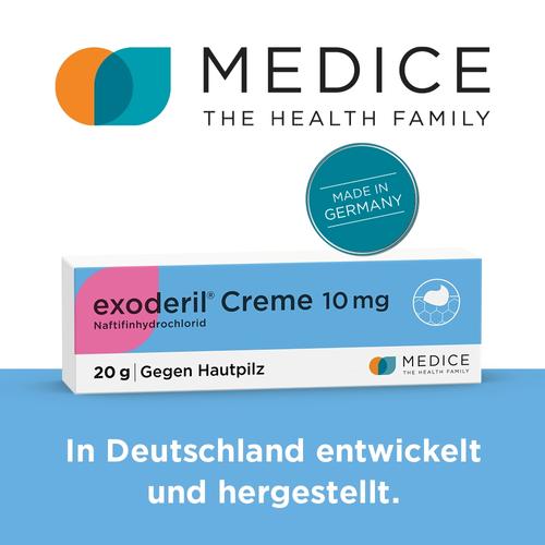Exoderil Creme die Rettung bei Pilzinfektionen der Haut 20 g MEDICE Arzneimittel Pütter bei onfy.de kaufen 03043837