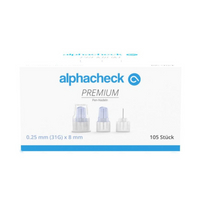 Alphacheck Premium Pen-Nadeln 31G X 8 Mm null