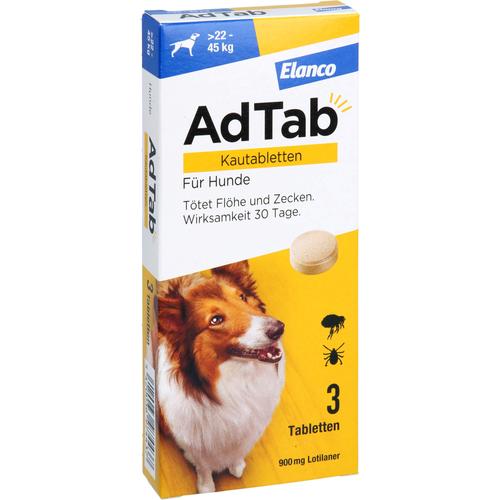 Adtab 900mg Hund 22-45kg 3 St Elanco Deutschland Gmbh bei onfy.de kaufen 18752692