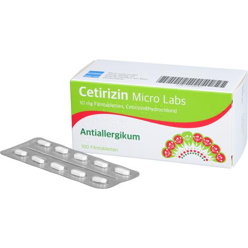 Cetirizin Micro Labs 10 mg Filmtabletten 100 St Micro Labs bei onfy.de kaufen 19249297