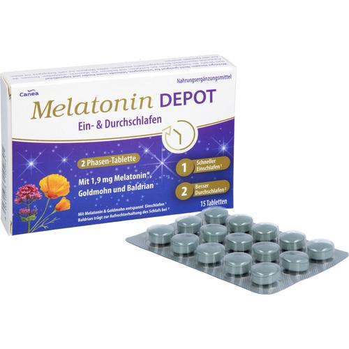 Melatonin Depot ein- & Durchschlaf-Tabletten 15 St Pharma Peter bei onfy.de kaufen 19264345