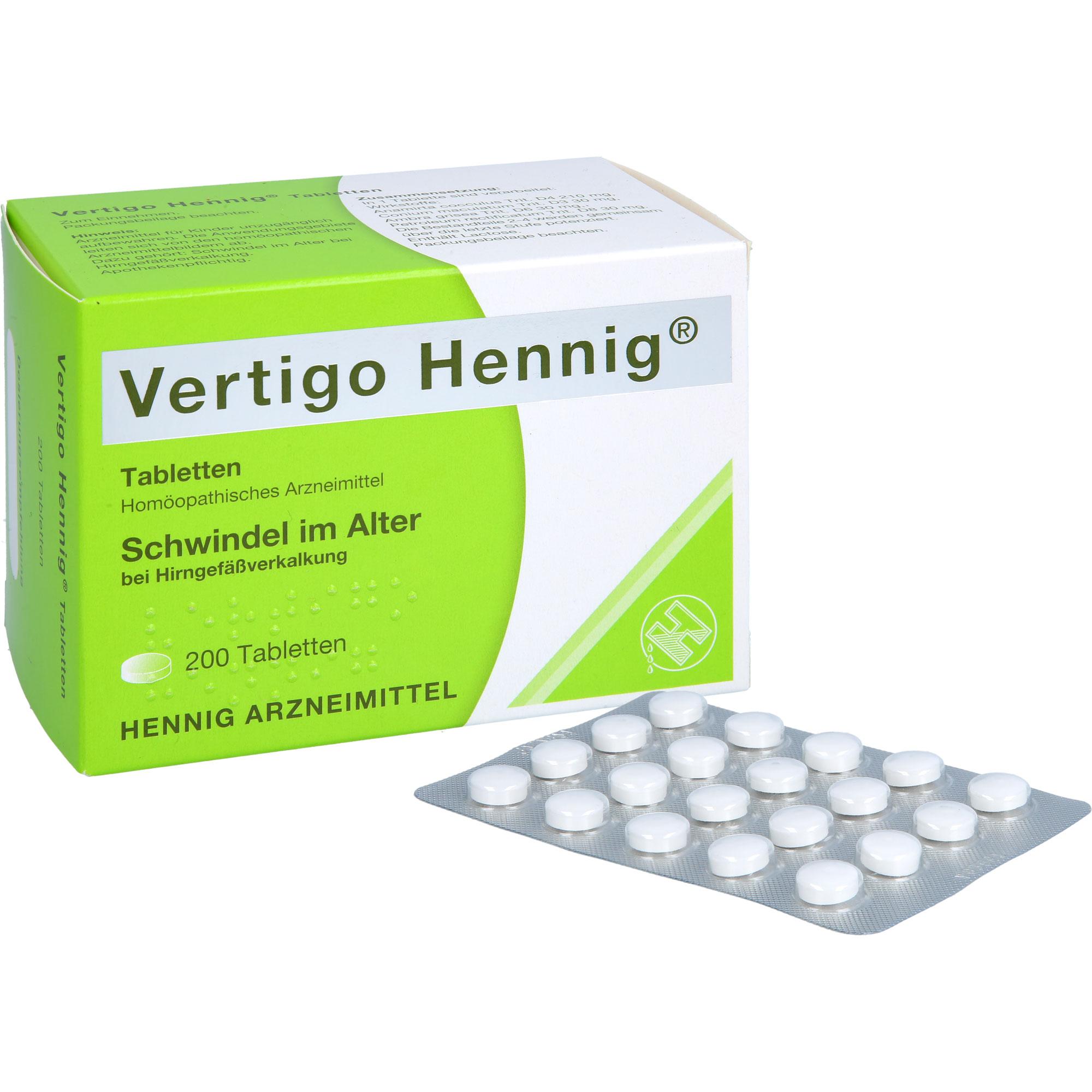 Vertigo Hennig Tabletten 200 St Hennig Arzneimittel bei onfy.de kaufen 19225411