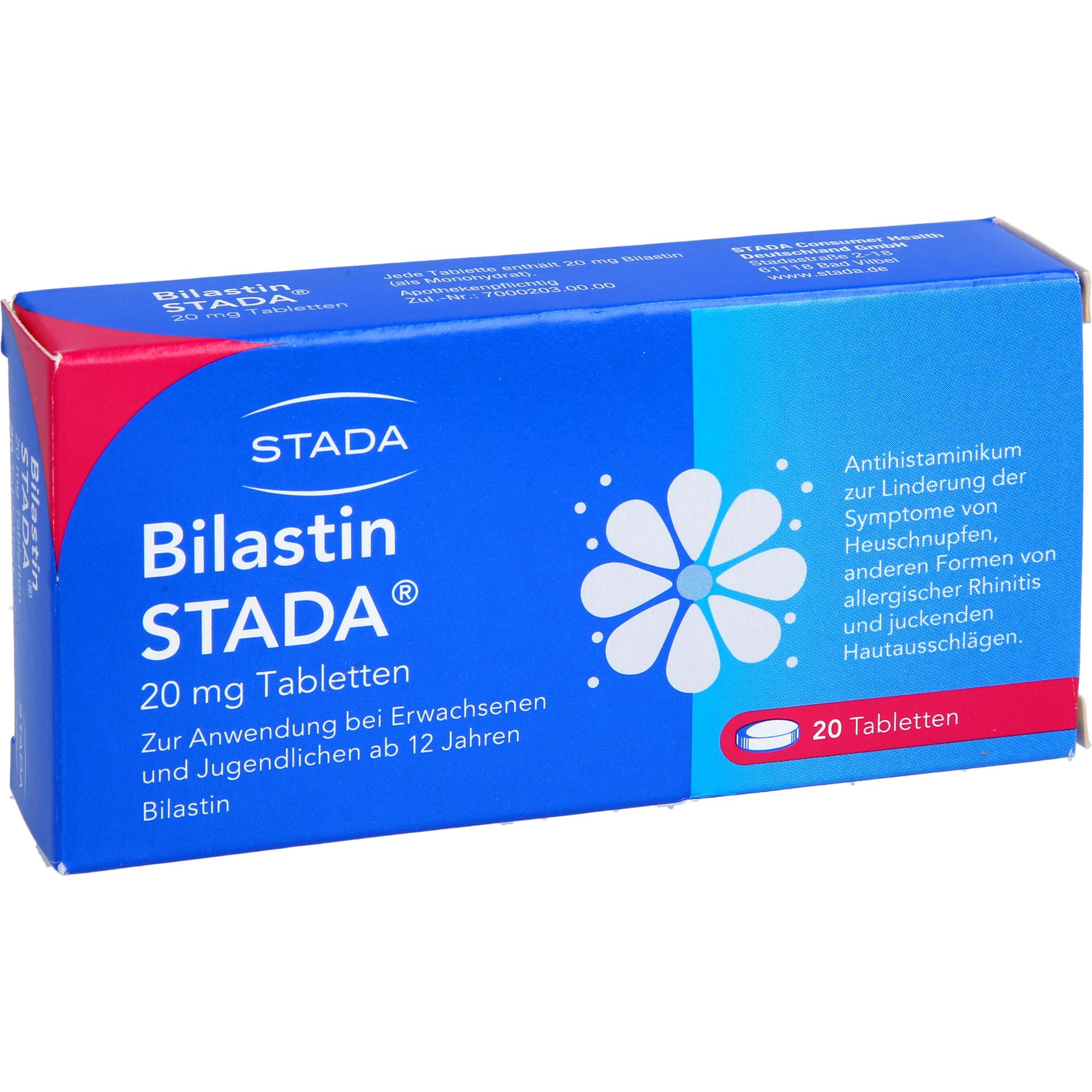 Bilastin Stada 20 mg Tabletten 20 St STADA Consumer Health Deutschland bei onfy.de kaufen 19240066