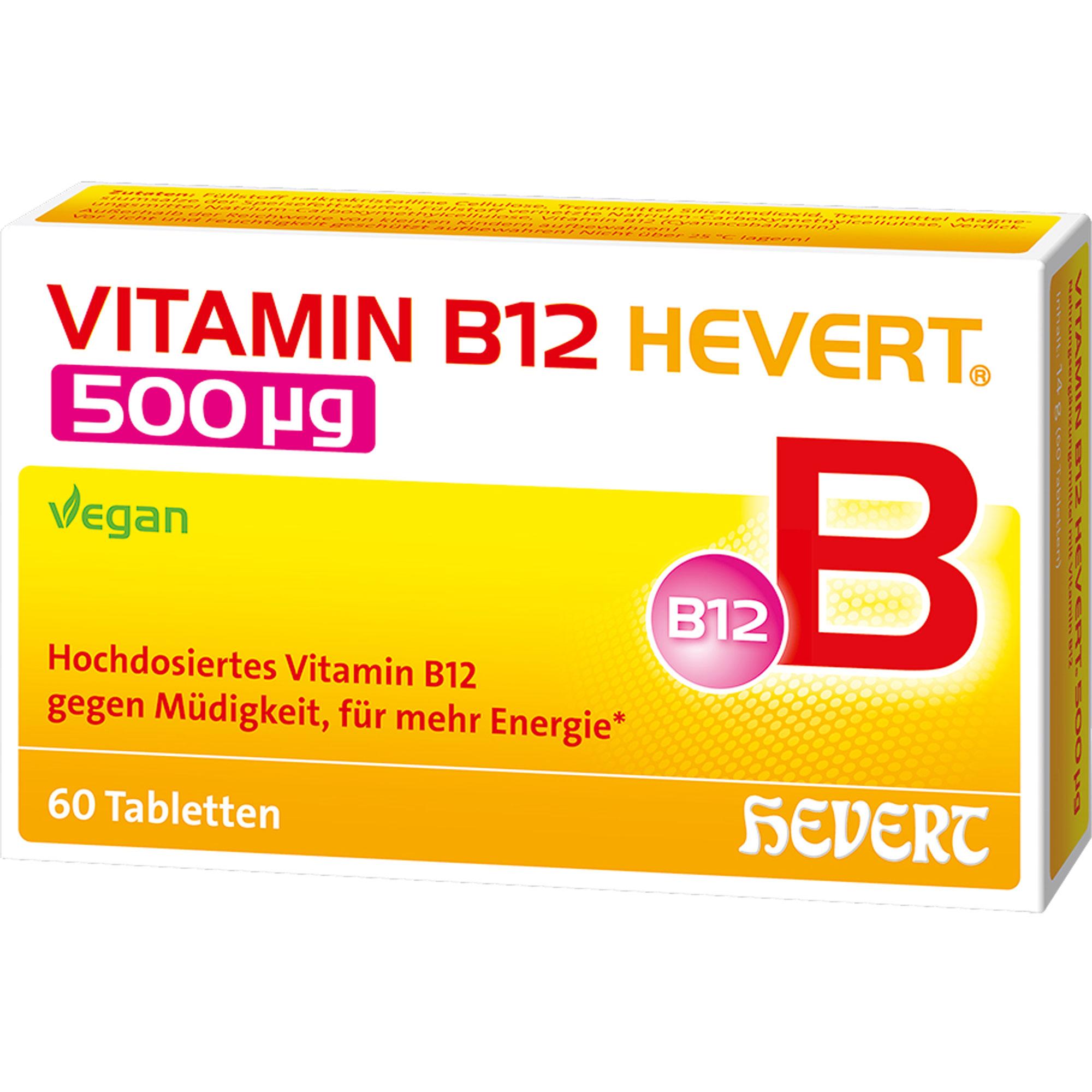 Vitamin B12 Hevert 500 Ug 60 St Hevert-Arzneimittel bei onfy.de kaufen 19733314