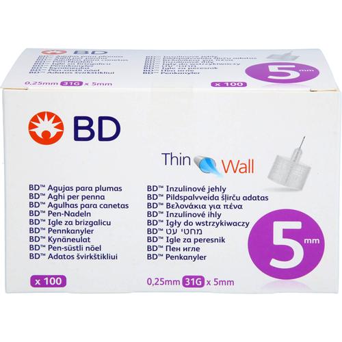 Bd Thin Wall Pen-Nadeln 0.25 31 Gx5 Mm 100 St Crosp Medical bei onfy.de kaufen 19156437