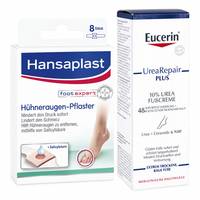 Für die Füße: Hühneraugen-Pflaster + Urea-Fußcreme 10 % 2058445664101