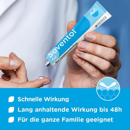 Soventol Gel bei Insektenstichen & Juckreiz auf der Haut 20 g MEDICE Arzneimittel Pütter bei onfy.de kaufen 00949632
