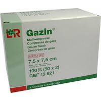 Gazin Kompresse 7.5x7.5cm 8Fach Steril null