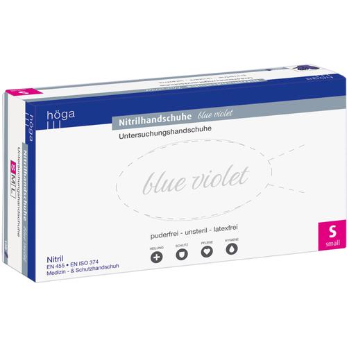 Nitrilhandschuhe Blue Violet S Puderfrei 100 St Höga-Pharm bei onfy.de kaufen 13818191