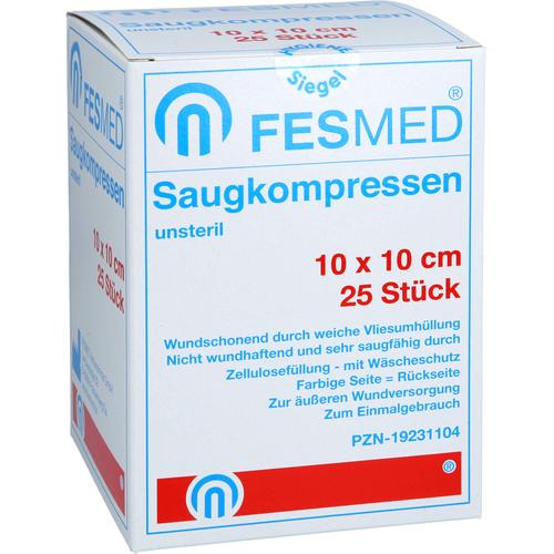 Saugkompresse Unsteril Fesmed 10x10 cm 25 St FESMED Verbandmittel bei onfy.de kaufen 19231104