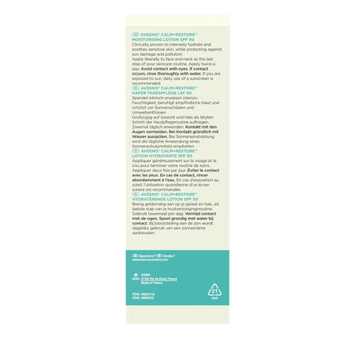 Aveeno Calm+ Restore Hafer Tagespflege LSF 50 50 ml Kenvue Germany GmbH (OTC) bei onfy.de kaufen 19822118