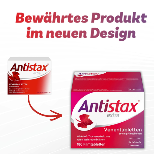 Antistax Extra Venentabletten 360 mg Filmtabletten 180 St STADA Consumer Health Deutschland bei onfy.de kaufen 16156023
