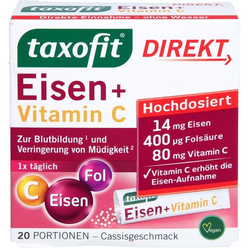 Taxofit Eisen+vitamin C Direktgranulat 20 St MCM KLOSTERFRAU Vertr. bei onfy.de kaufen 19080556