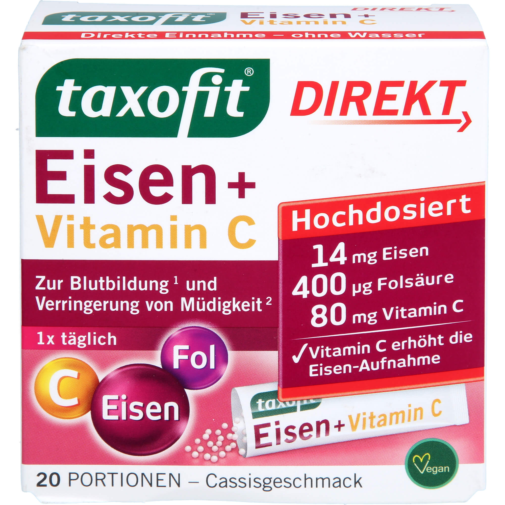 Taxofit Eisen+vitamin C Direktgranulat null