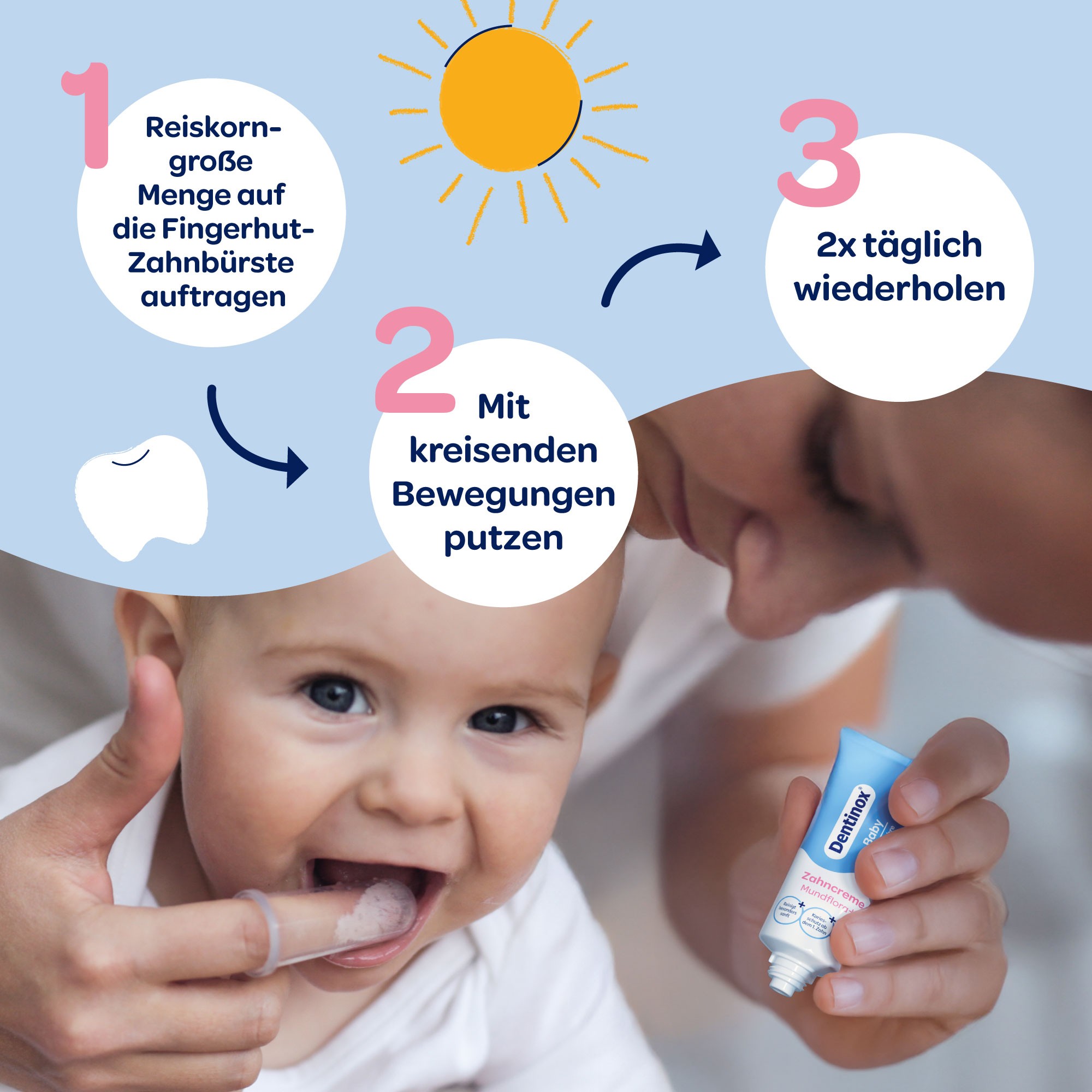 Dentinox Zahncreme Mundflora Baby 30 ml Dentinox Gesellschaft für pharmazeutische Präparate bei onfy.de kaufen 19401368