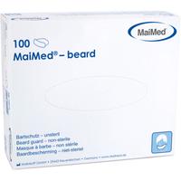 Maimed Beard Bartschutz aus Vlies Weiß