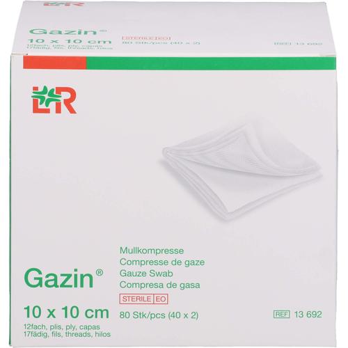 Gazin Mullkomp.10x10 cm Steril 12Fach 40x2 St 1001 Artikel Medical bei onfy.de kaufen 14443994