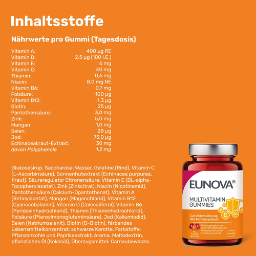 Eunova Multivitamin Gummies 60 St STADA Consumer Health Deutschland bei onfy.de kaufen 18747113